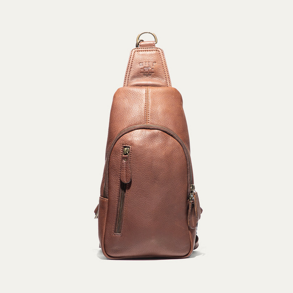 Zip Around Sling - Cognac
