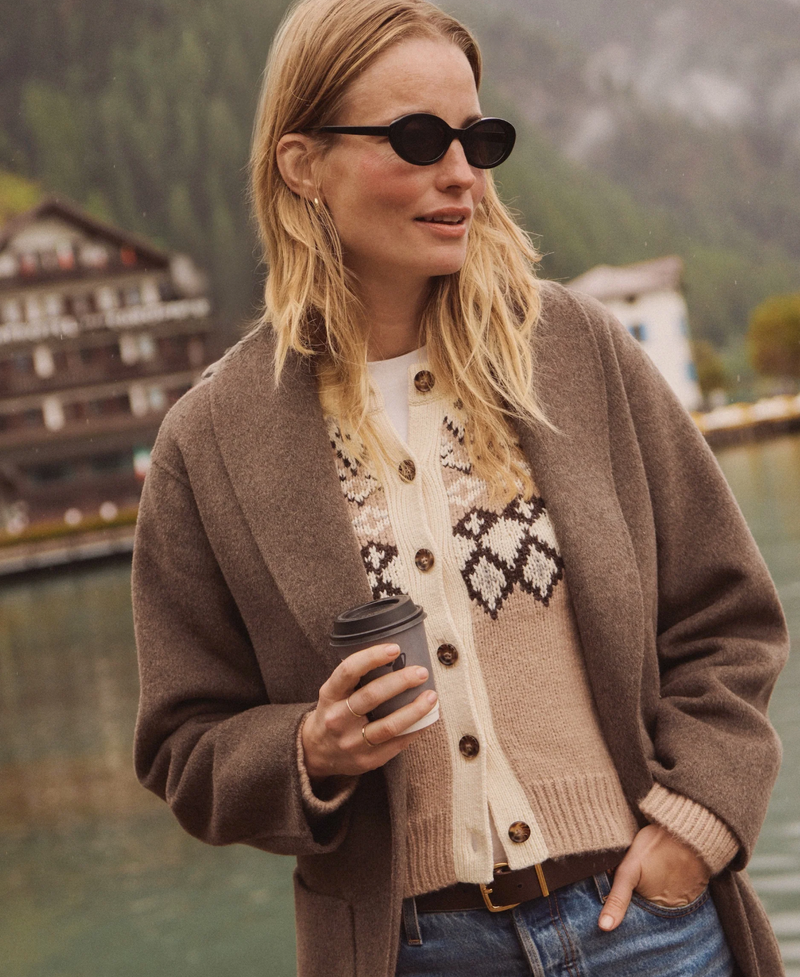 Fiorella Cardigan - Neutral Fair Isle
