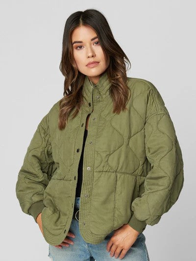 Quilted Jacket - Burnt Sage