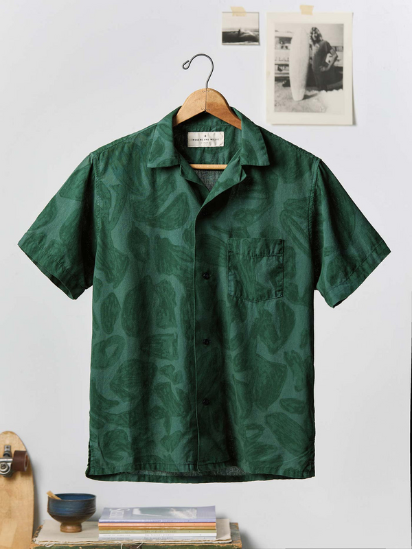 The Serra Camp Shirt - Painted Botanic