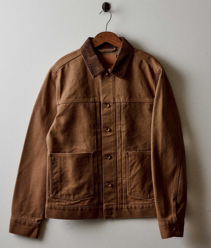 The Ryder Jacket - Tobacco Chipped Canvas