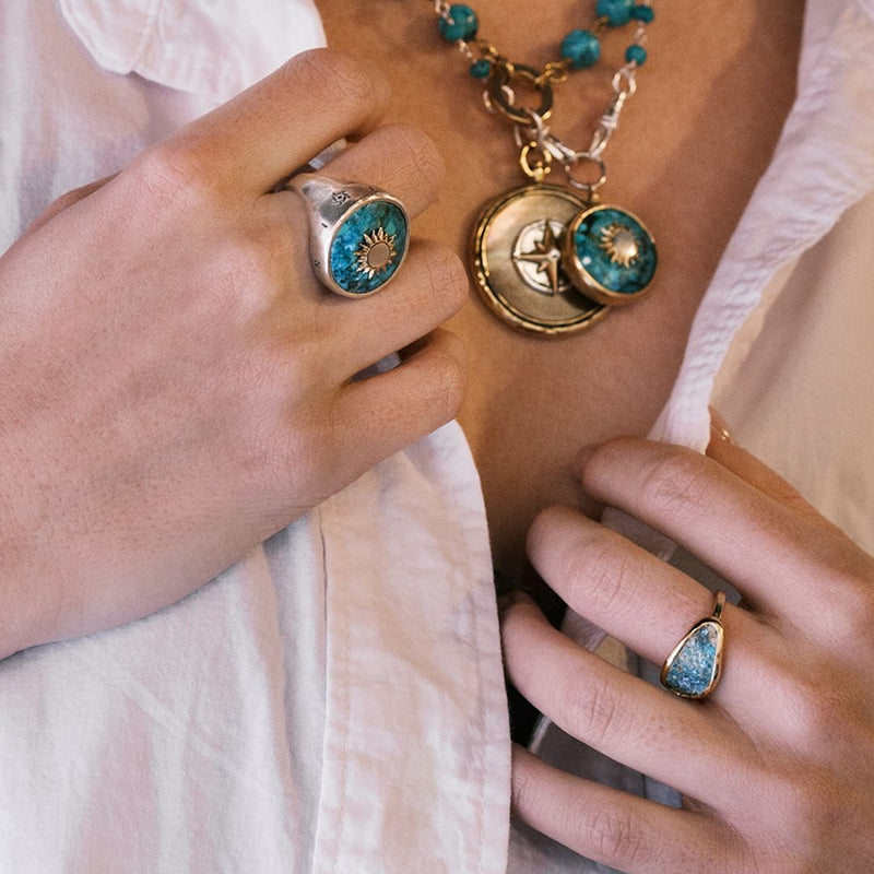Kristal Chroma Dream Traveler Ring - Blue Sky