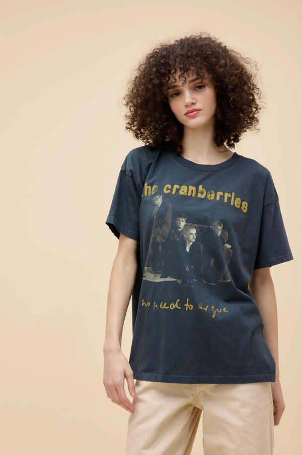 The Cranberries No Need to Argue Merch Tee - Vintage Black