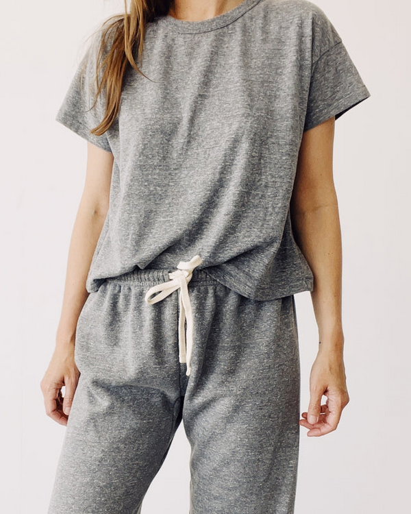 The Boxy Tee - P.E. Grey