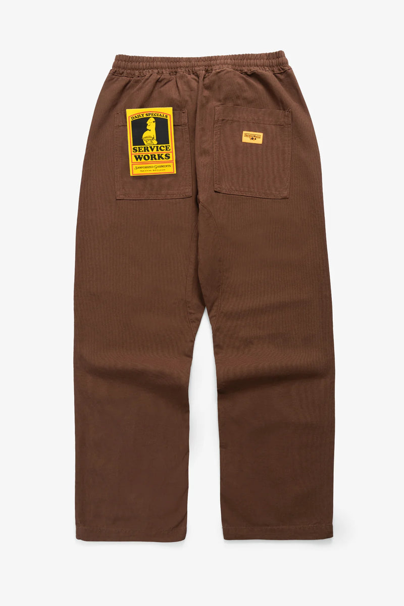 Canvas Chef Pant - Brown