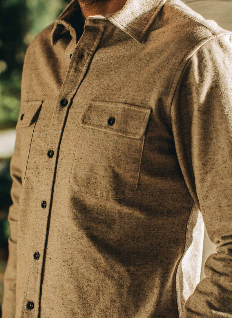The Yosemite Shirt - Oat Donegal