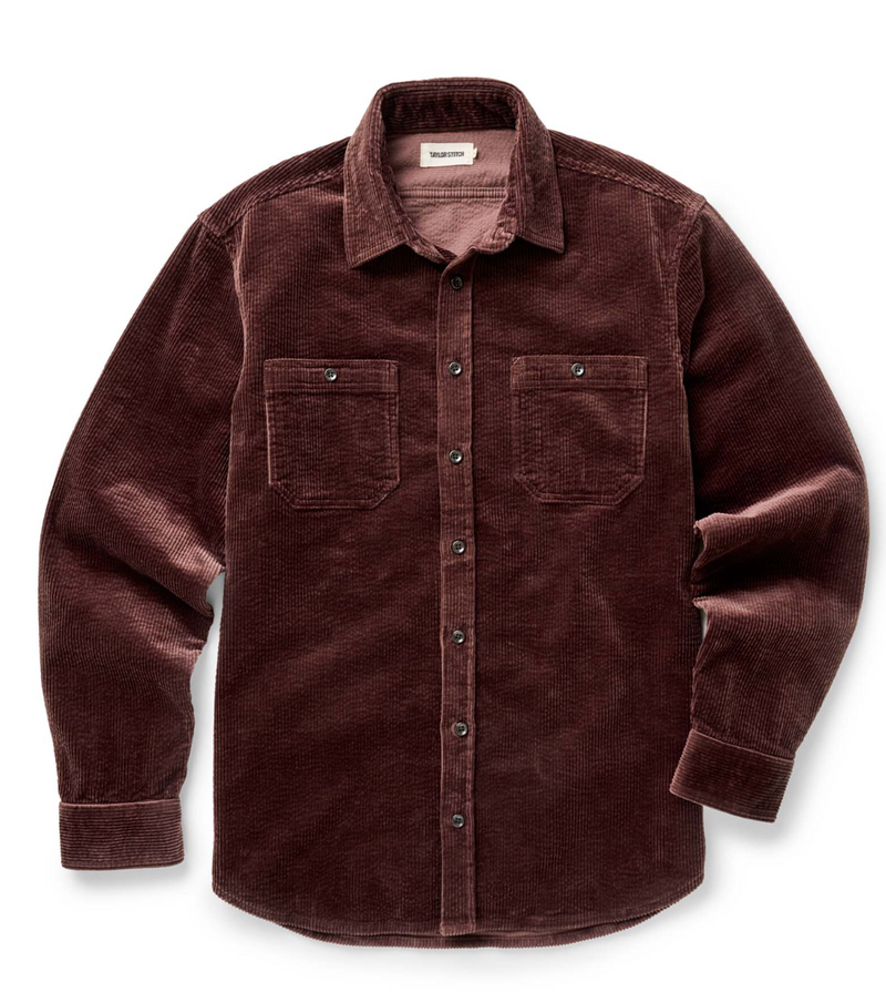 The Utility Shirt - Burgundy Corduroy