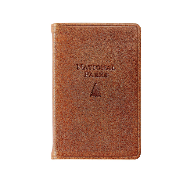 National Parks Pocket Atlas - Cognac Harness Leather