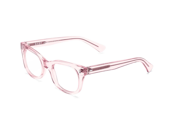 Bixby Reading Glasses - Polished Clear Pink