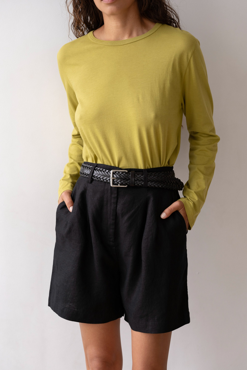 The Linen Short - Jet