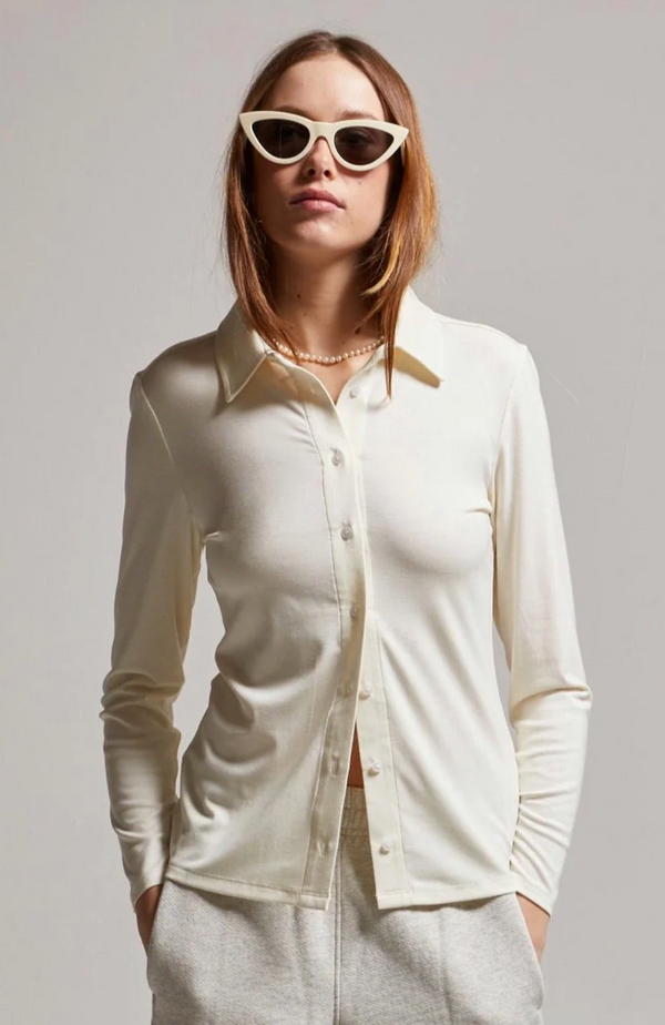 Sari Shirt - Ivory