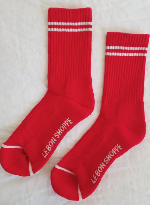 Boyfriend Socks - Red