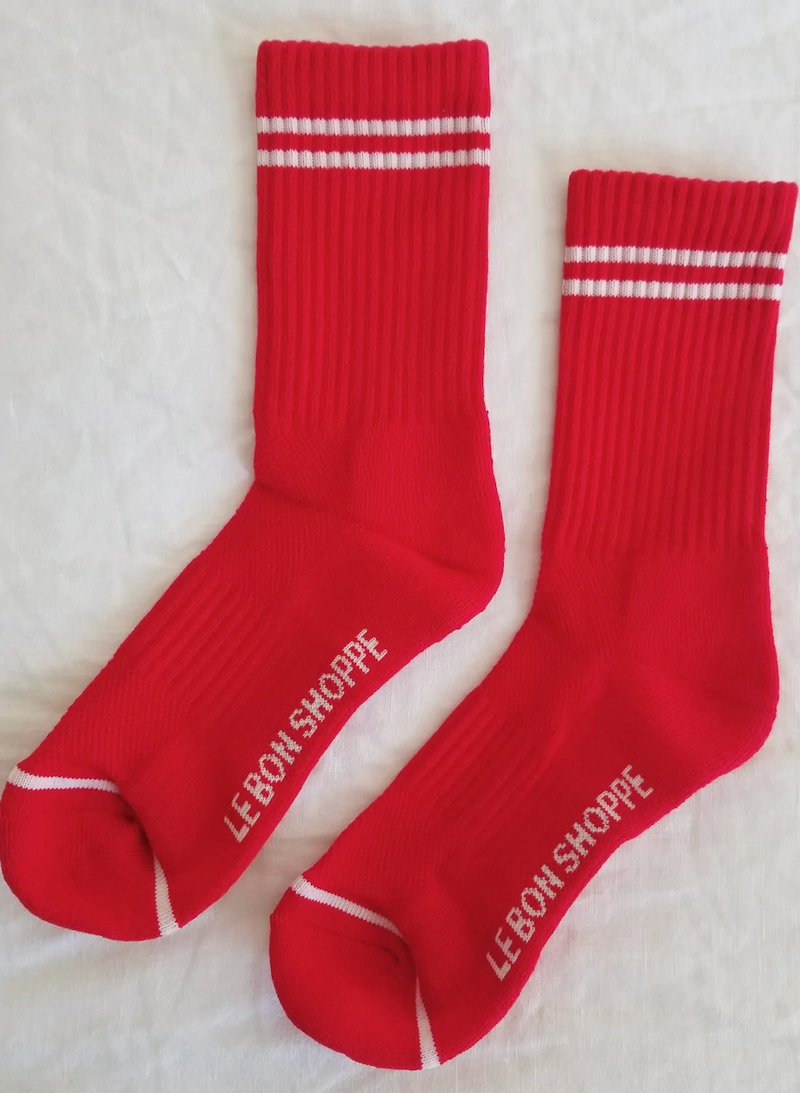 Boyfriend Socks - Red