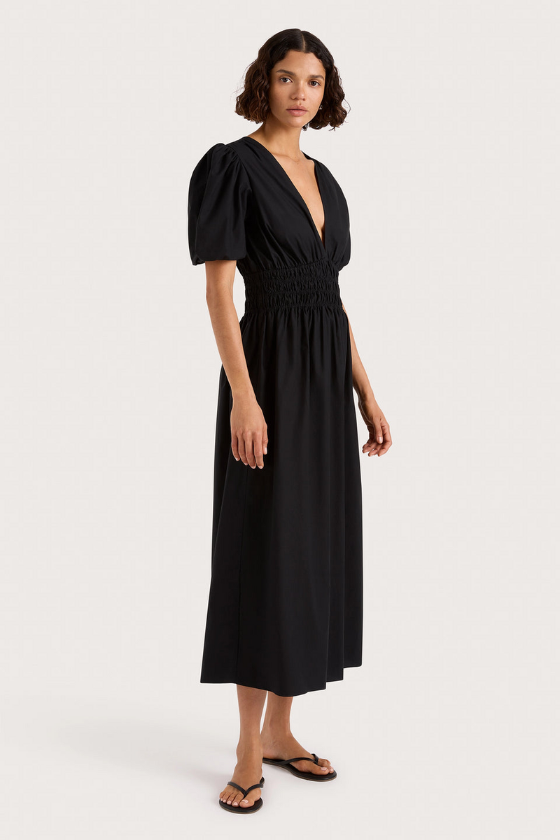 Grace Midi Dress - Black