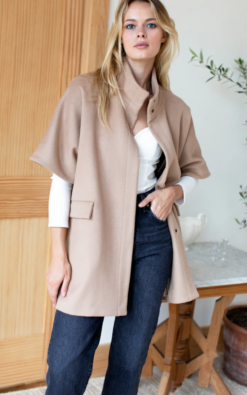 Layering Jacket - Camel Wool Cashmere