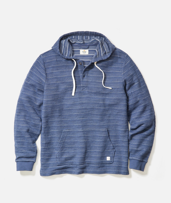 Portola Beach Hoodie - Navy/Natural Stripe