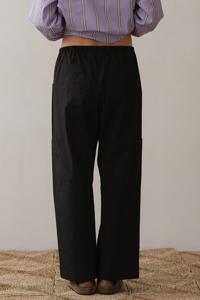 The Pop Drawstring Cargo Pant - Jet