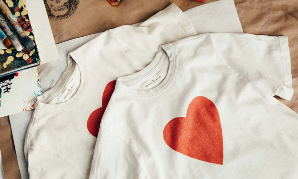 The Heart Tee - Vintage White