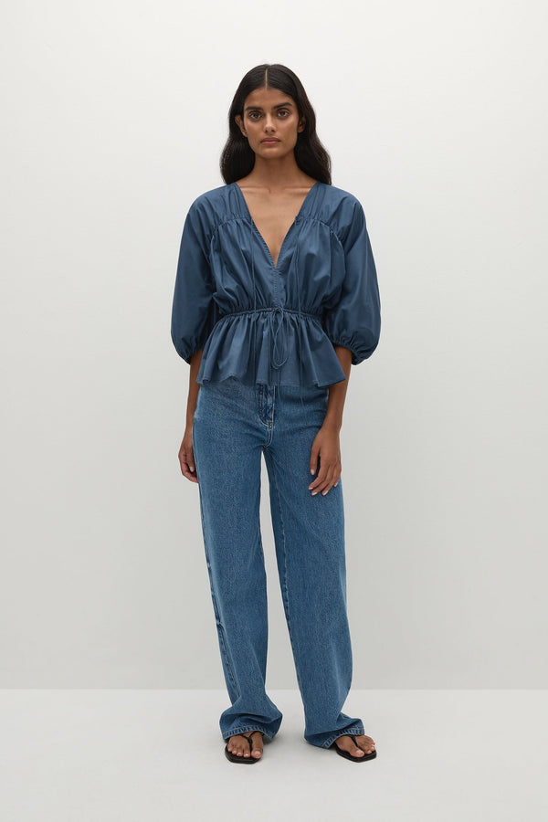 Sigrid Top - Vintage Navy