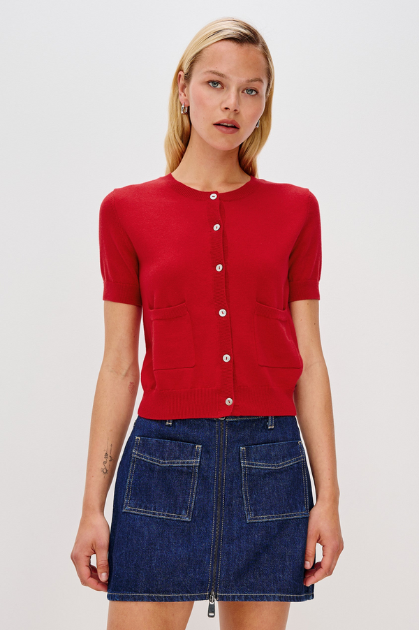 Aisley Sweater - Crimson
