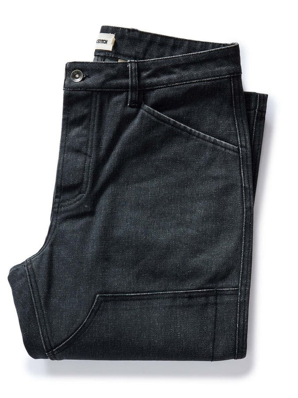 The Chore Pant - Coal Chipped Canvas