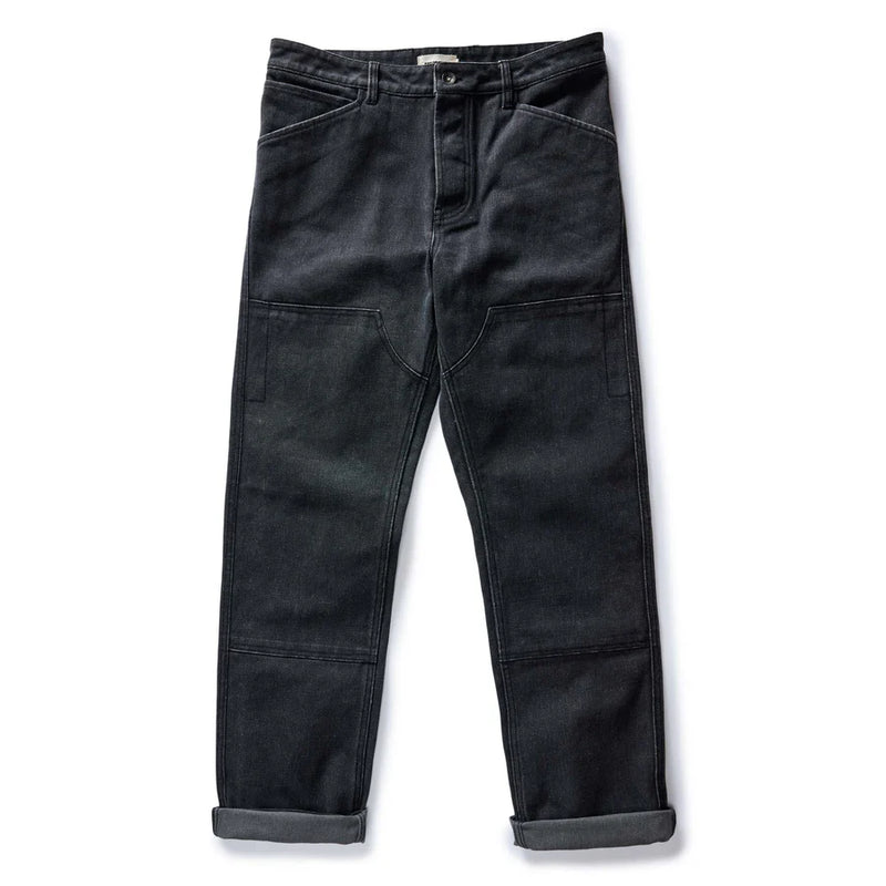 The Chore Pant - Coal Chipped Canvas