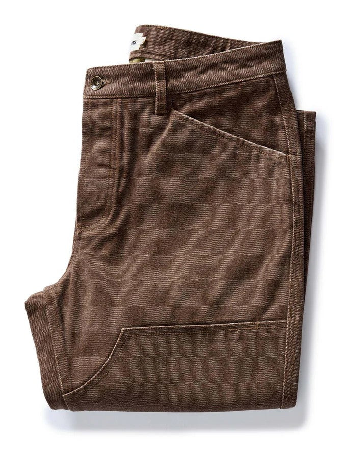 The Chore Pant - Aged Penny Chipped Canvas