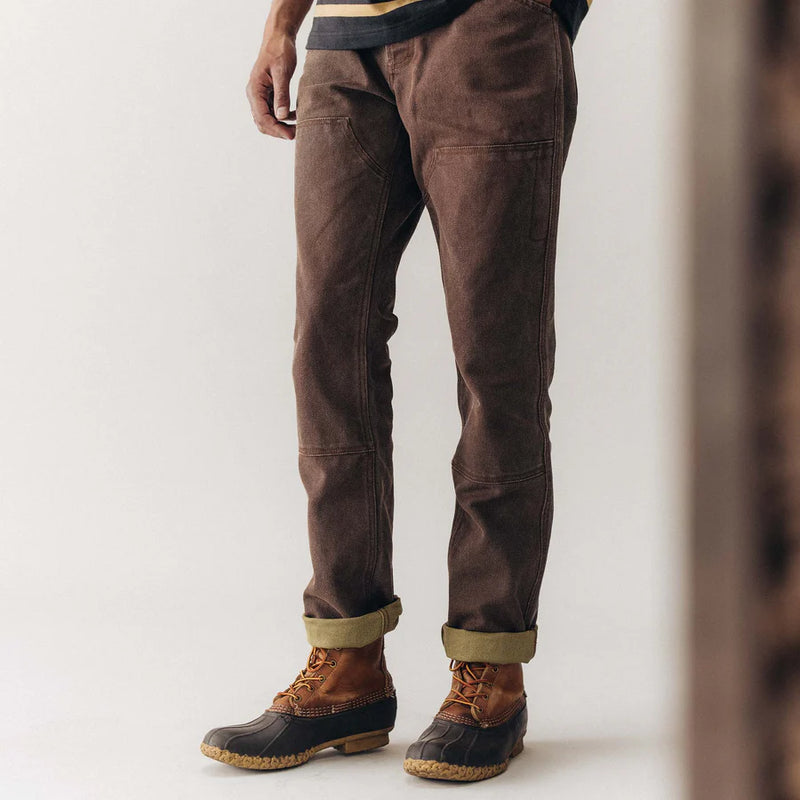 The Chore Pant - Aged Penny Chipped Canvas