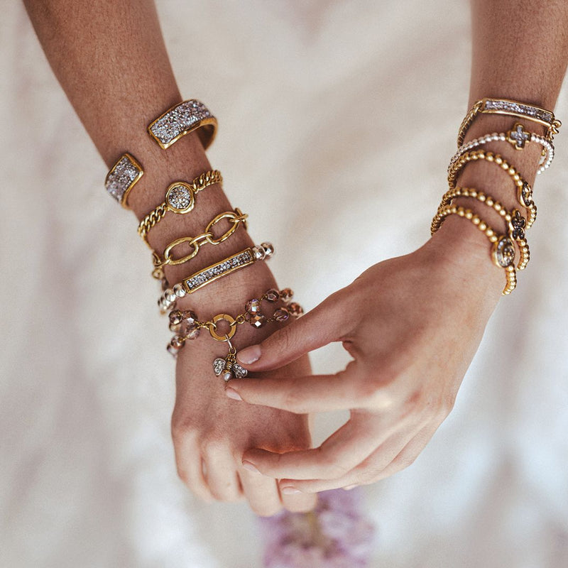 Kristal Dome Figaro Bracelet