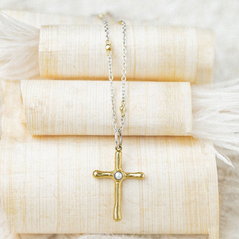 Thin Cable with Brass Beads Chain - 18"