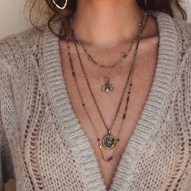 Lume Chain - Pyrite - 28"