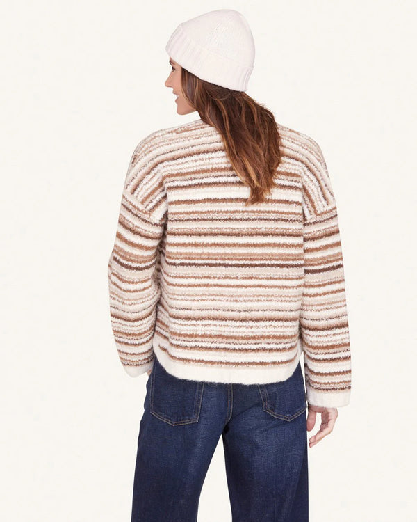 Owen Sweater Jacket - Natural Stripe