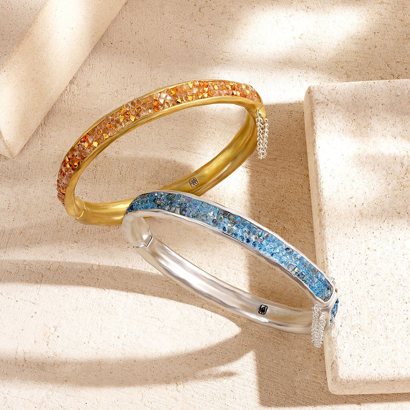 Kristal HInge Bangle - Honeyglow