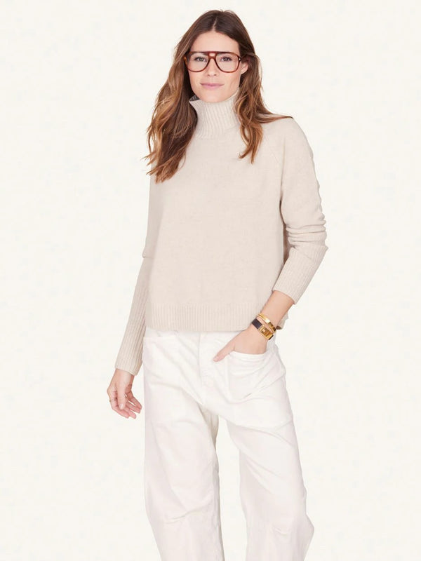 Sloane Cashmere Turtleneck - Oat