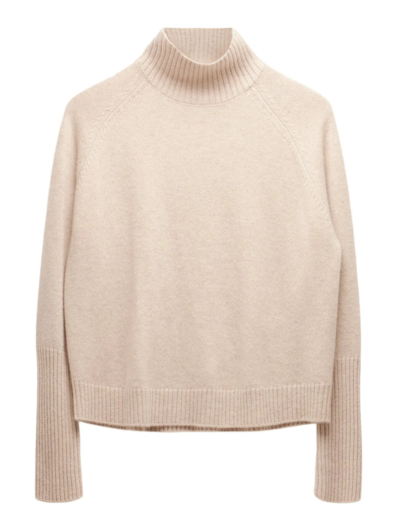 Sloane Cashmere Turtleneck - Oat