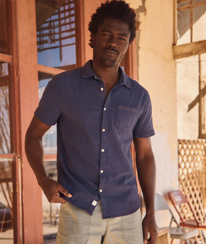 SS Classic Stretch Selvage Shirt - Mood Indigo