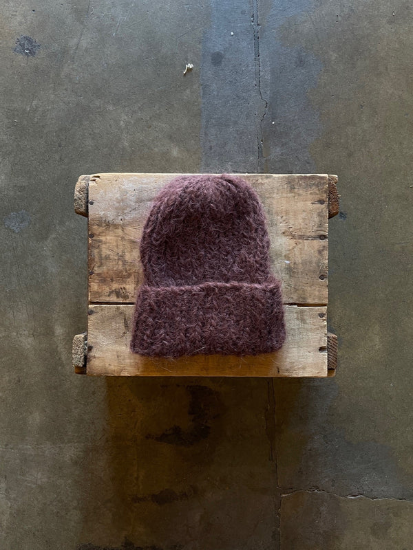 Alpaca Shaggy Hat - Marron