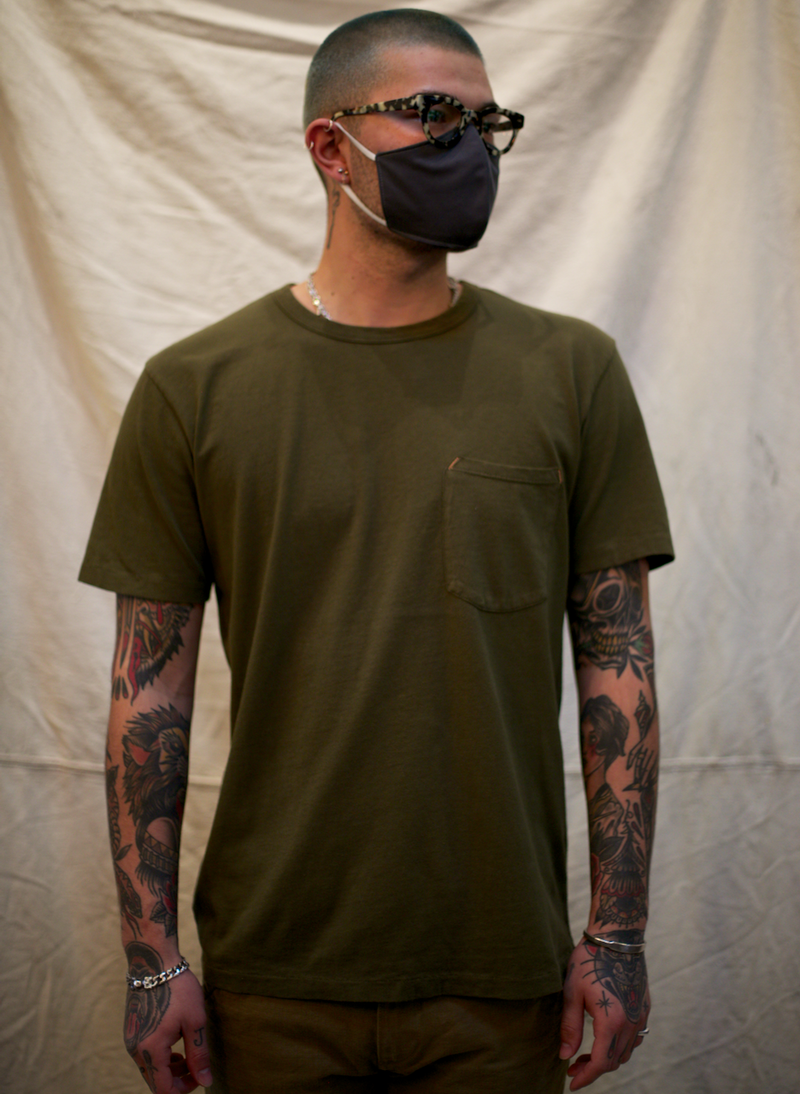 9oz Pocket Tee - Olive Drab
