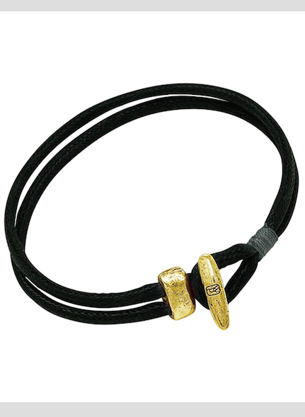 2 Strand Cleat Bracelet -Brass