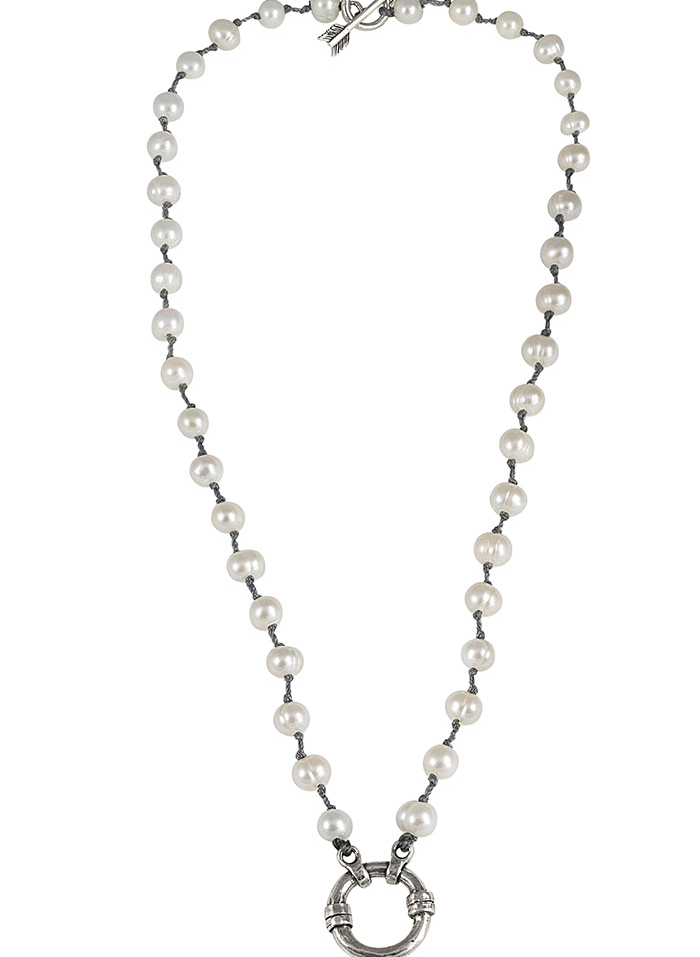 Boho Soul Necklace - SS / Pearls - Cream - 18"