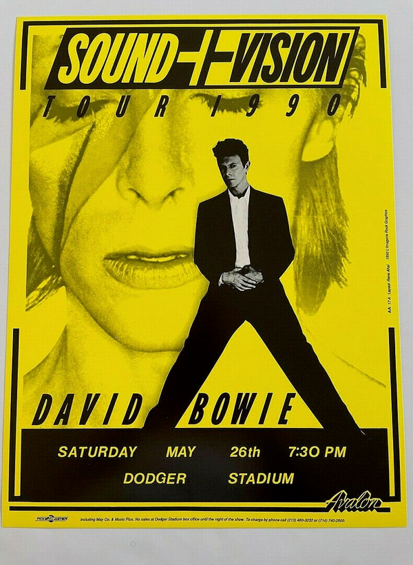 David Bowie Dodger Stadium Individual - Yellow