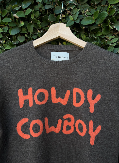 Howdy Cowboy Sweater - Mull Flame