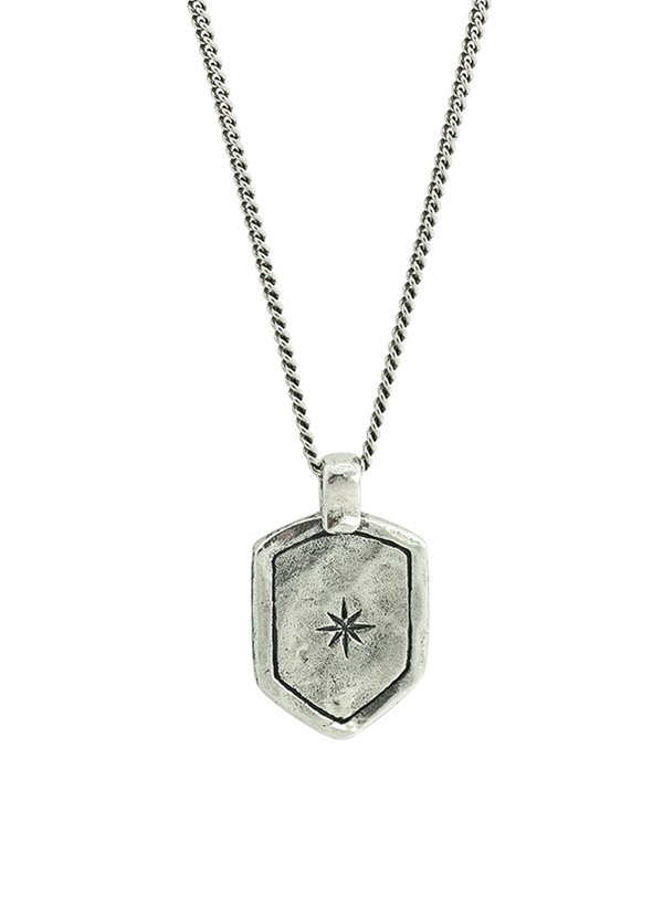 Star Shield Necklace - Sterling Silver
