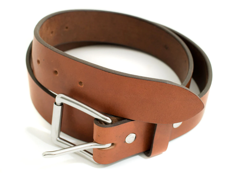 Classic Leather Belt - Steel Hardware Tan