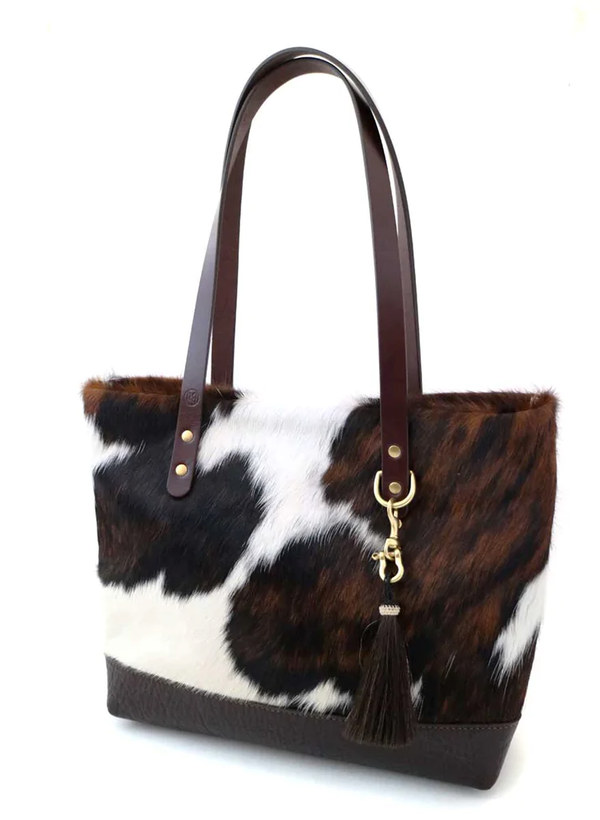 Natural Fur Cow-Hide Tote Bag