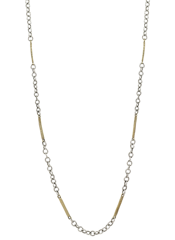 Tripper Chain - Sterling Silver and Brass - 32"