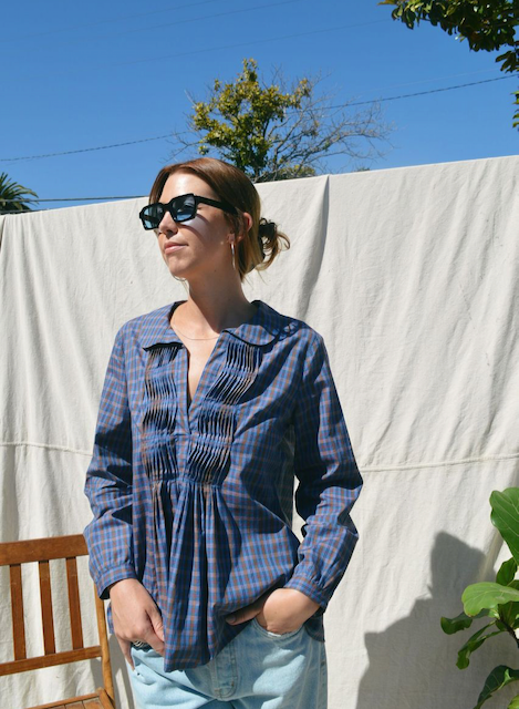 Frankie Shirt - Plaid Butterscotch