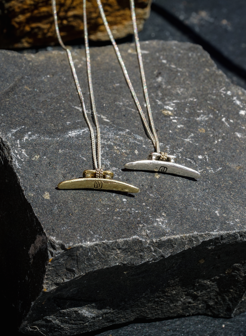 Boat Cleat Chain Necklace - Sterling Silver