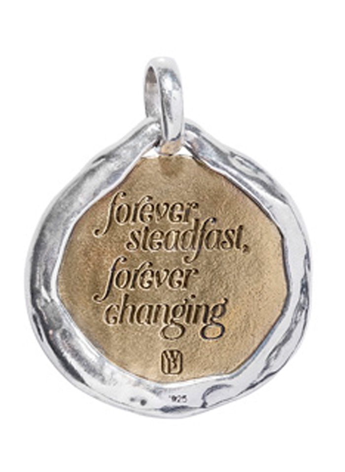 Eveningstar Pendant - Sterling Silver, Brass & Kristal Crystals