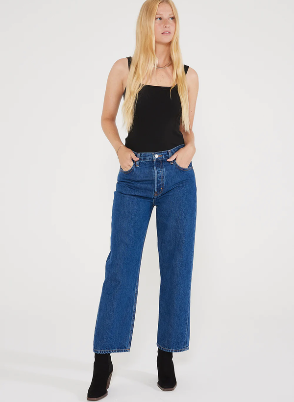 Tyler Vintage Straight Crop - Midnight Dive